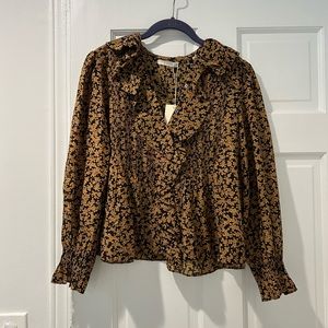 NWT Doen Hardy Blouse in Dusk Winter Meadow size M